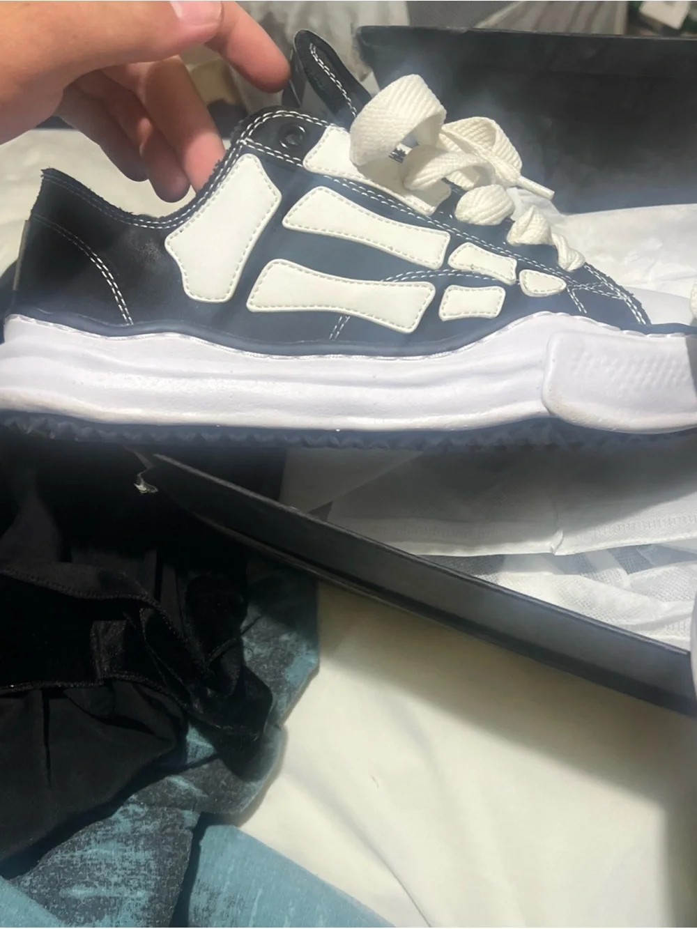 Size 44 EU/10 Mens-  Amiri MMY Bones x Maison Mihara Yasuhiro Worn Once